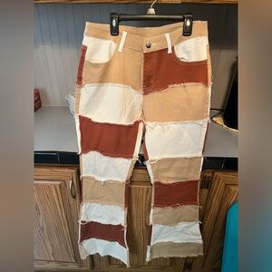 Patchwork Multicolor Jeans